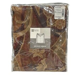 JC Penney Home Collection Scarf Valance LUCIEN Print Sheer 58" x 216" NEW